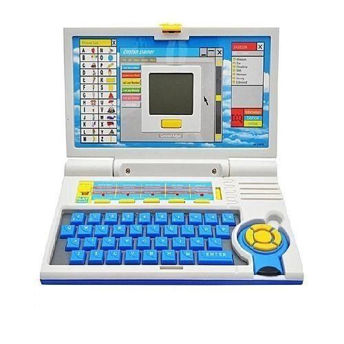 Children Kids English Learner Laptop With 20 Fun-Learn-Play Activities With Mouse Control - Battery Operated