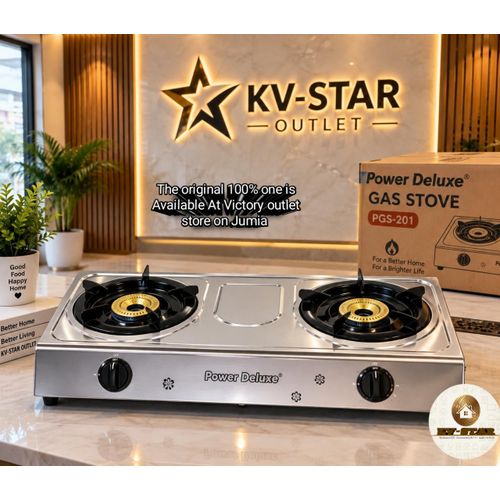 2-Burner Gas Stove – Stainless Steel Tabletop Cooker with Powerful Flame & Durable Design