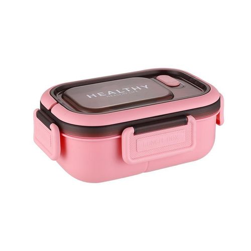 Double Heat-Resistant Lunch Box With Lid, Microwave-Safe Food Grade Container For Both Students And Workers, Exactly as in Image with Cultery