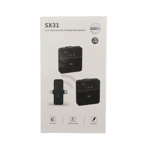 SX31 3-in-1 Multi-function Wireless Microphone