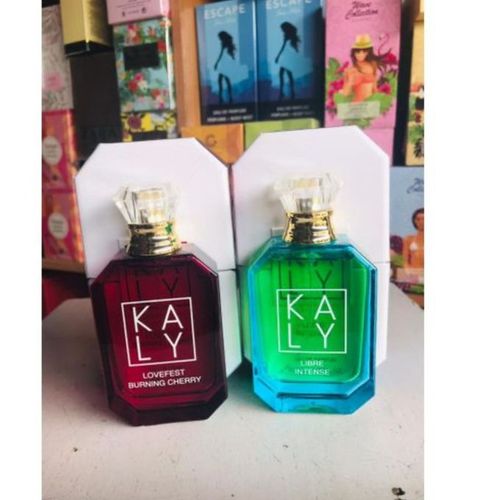Kaly Lovefest Burning Cherry And Libre Intense EDP Perfume Combo 50ml X2