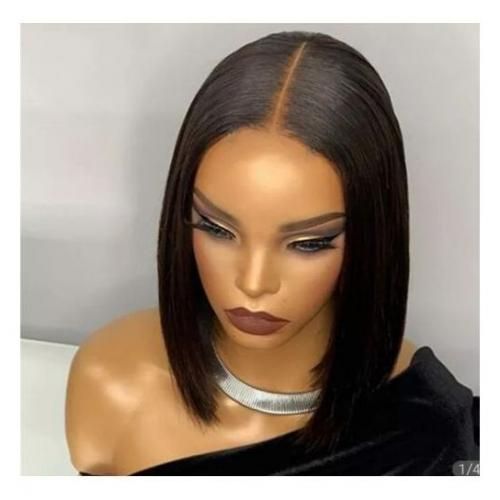 Trending Straight Blunt Cut Hair Wig With PartClosure