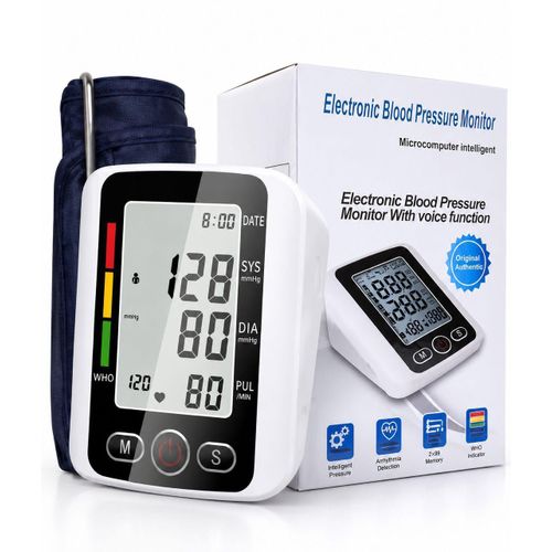 Digital Electronic Blood Pressure Monitor With Voice Function & LCD Display