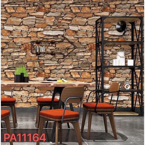 Elly Decor Unique Design Brick Wallpaper