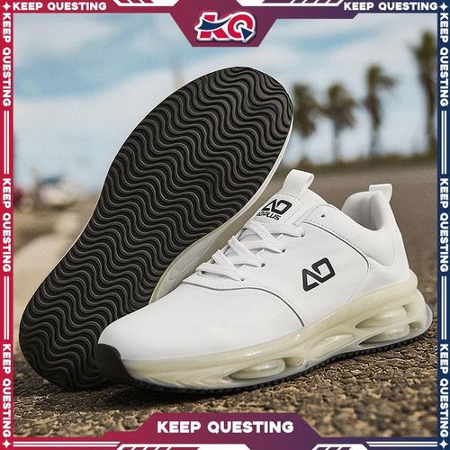 KQ Big Size 39-48 Men's Fashion Sneakers, Air Cushion Thick Platform Shoes, NonSlip Wavy Tread Comfort Casual Walking Athletic Shoes