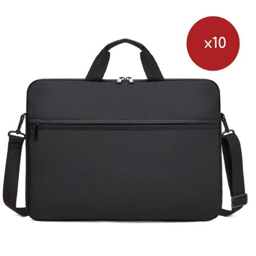Slim Laptop Messenger Shoulder Pouch Sleeve Case Bag (black)
