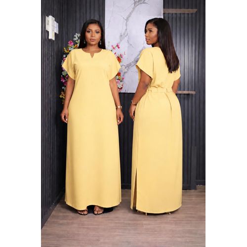 Yellow Bold women free dress