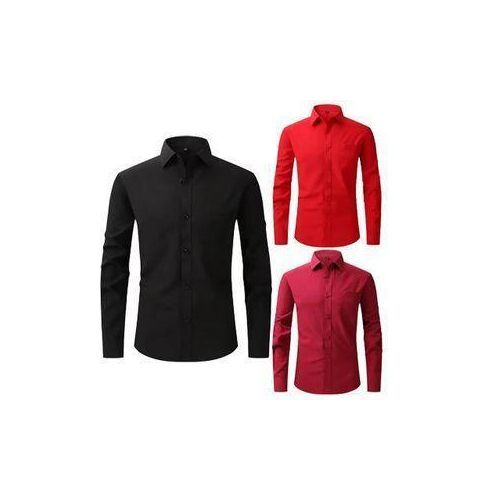 3in1 Plain Long Sleeve Shirt For Men