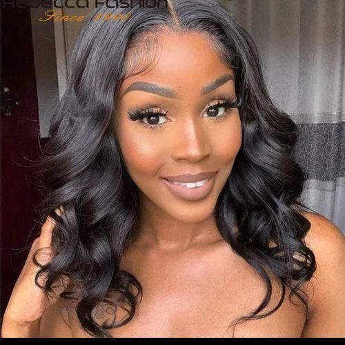 Soft Bouncy Body Curly Hair Wig With Closure