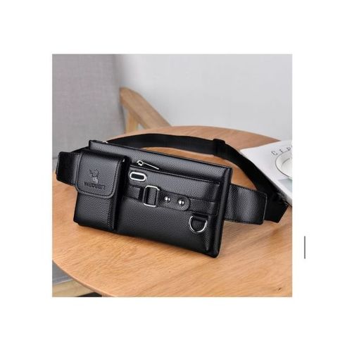 Original Men's Leather Waist Bag - Cross Bag -Chest Bag