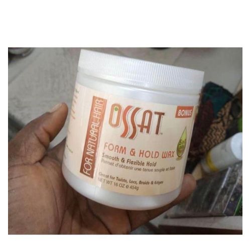 Form & Hold Wax, designed for creating twists, locks, braids, and laying edges.