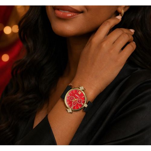 Elegant Female Rubber Strap Watch – Minimalist Design, Comfortable Fit & Waterproof Stylish Everyday Watch