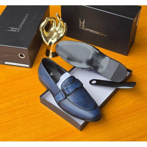 Moreschi Mores Elegant Leather Slip-On Loafers