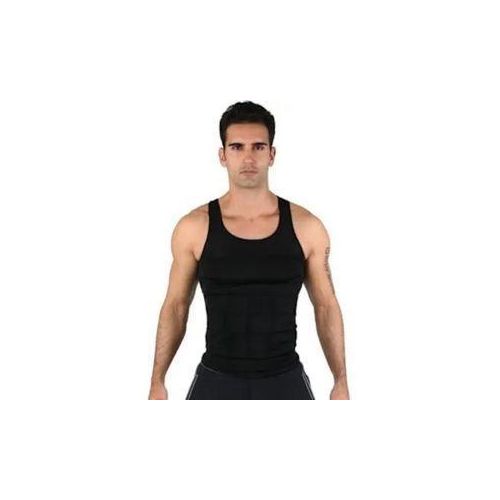 Men’s Slimming Body Shaper Vest – Black - Size XL