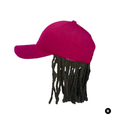 Reggaeman Wine Face Cap With Black Dread