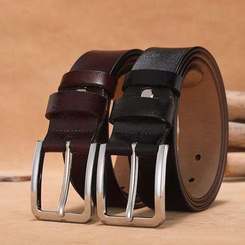Quality 2 in 1 Black & Brown Leather Belts For Men