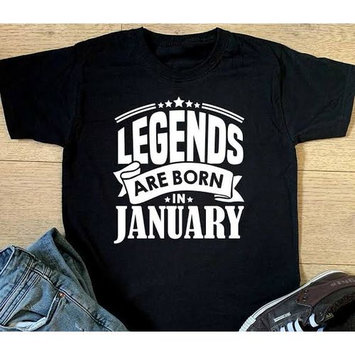 Legends Are Born In January Birthday T-shirt