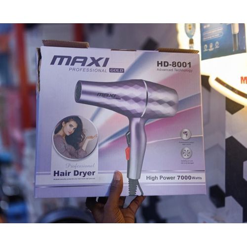 Maxi Hair Dryer 7000W Professional Hair Blow Dryer Hot and Cool Air Styling Dryer