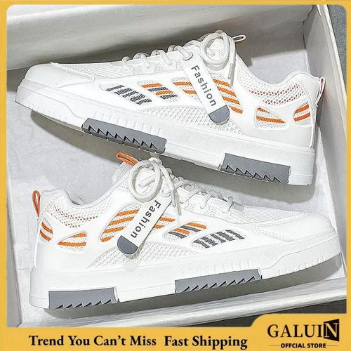 2026 New Simple Thick Soled Board Shoes for Man Outdoor Versatile Breathable White Casual Sports Men's Shoes Men's Sneaker