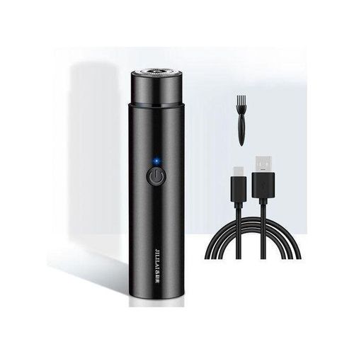 Portable mini electric shaving kit - suitable for both men and women. Trimmer with USB charging function. Hair and shaving tool for home and travel. Black version.