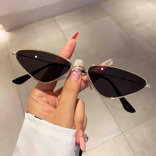 New European and American Ins Triangle Marine Small Frame Sunglasses Internet Celebrity Same Style Trendy Street Photography Metal Sunglasses