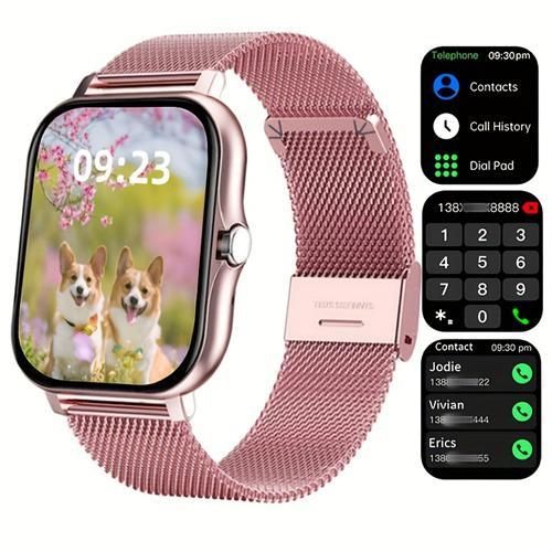 1.99 Inch Ip67 Waterproof Business Steel Strip Full Touch Smart Watch