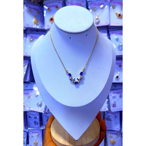Attractive Charming Fashion & High Elegant Quality Blue Sapphire Nacklace For Beautiful Adorable Ladies 001