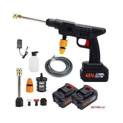 Cordless High Pressure Washer Spray Water Gun Tool Car Washing Cleaning Machine (2 battery)