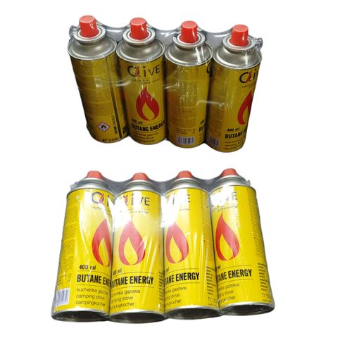 8pcs 400ml Refill Gas -Butane Energy