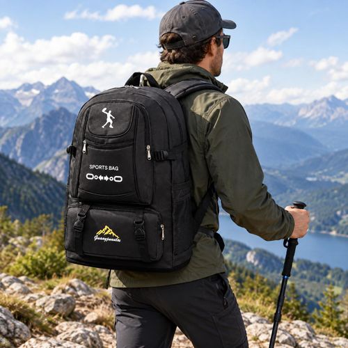 NEW LATEST WATERPROOF BACKPACK Lightweight Large Spacious Camping Travel - 120L Backpack School Bag Outdoor Durable Hiking Multiple Zipper Backpack