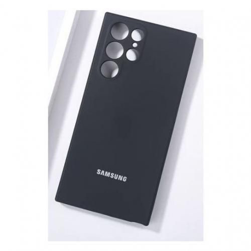 Samsung Galaxy S22 Ultra Silicon Back Case & Full Glue Screen Guard Tempered Glass