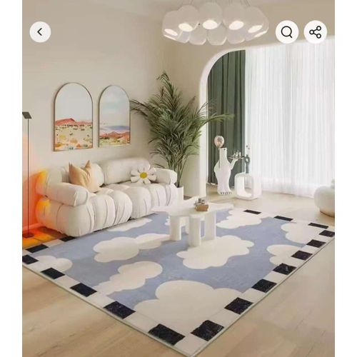 Quality Fluffy center rugs Size 160x230cm (5by7)ft