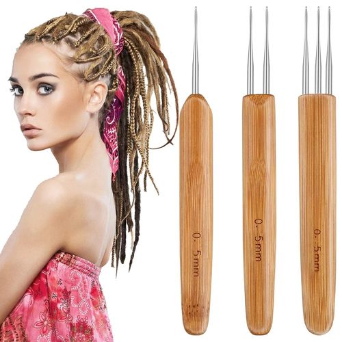 Dreadlock Crochet Hook Pin-3pcs