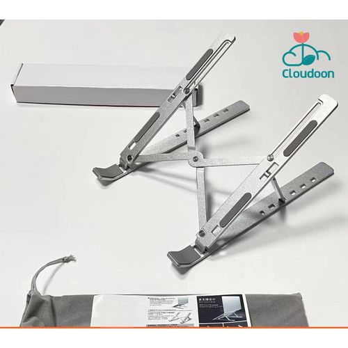 Laptop Stand, 6-Level Adjustable Foldable Aluminum Holder for Desk