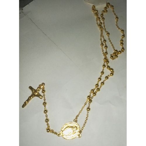 Beaded Rosary - Gold