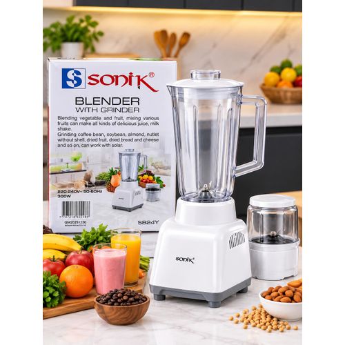 AC/DC inverter friendly Blender/Grinder With Double Mills