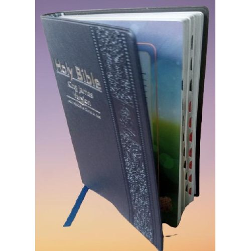 KJV Large Print Compact Reference, Christ words in Red, Concordance & Imitation Leather (Black Leather)