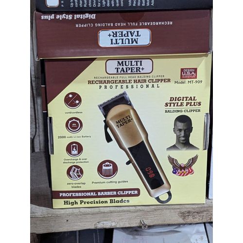Multi-Taper+ Digital Style Plus Rechargeable Full Head Balding Clipper (Model MT-909)