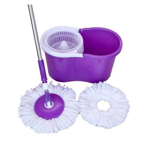 360 Degrees Magic Spin Mop - 2 Mop Heads Also Bucket