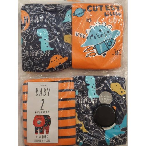 PRINTED SPACE CUTEST LITTLE GUY PYJAMAS 2 PACK