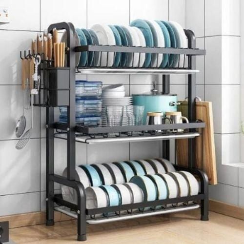 Non Rusty 3 Layer Dish Rack- 16inches