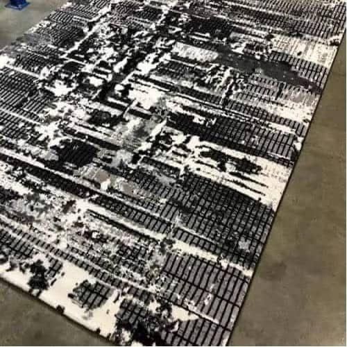Turkish Area Center Rug- Black (10by13ft)