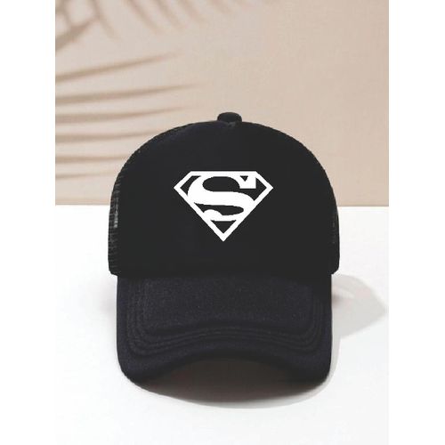 Superman Trucker's Facecap - Black