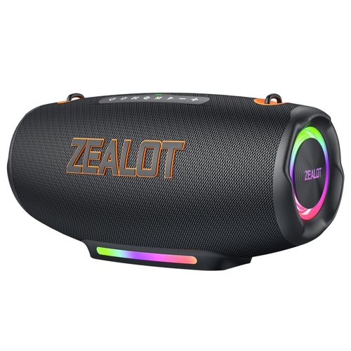 S127 100W Portable Wireless Speaker with Strap, Deep Bass Loud Speaker Waterproof for Outdoor Supports AUX/TF/USB/EQ
