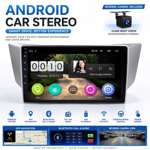 Lexus RX330 Smart Android Multimedia Navigation System with CANBUS & Reverse Camera