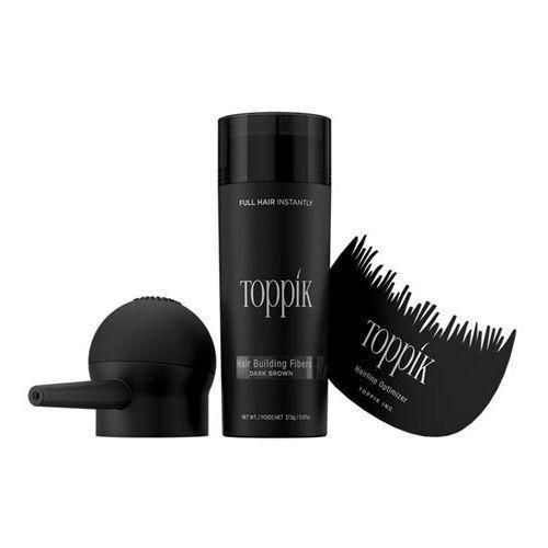 HAIR BUILDING FIBER(dark Brown) 27g applicator and optimizer