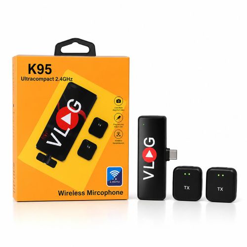 K95 Ultra Compact 2.4GHZ Wireless Microphone VLOG