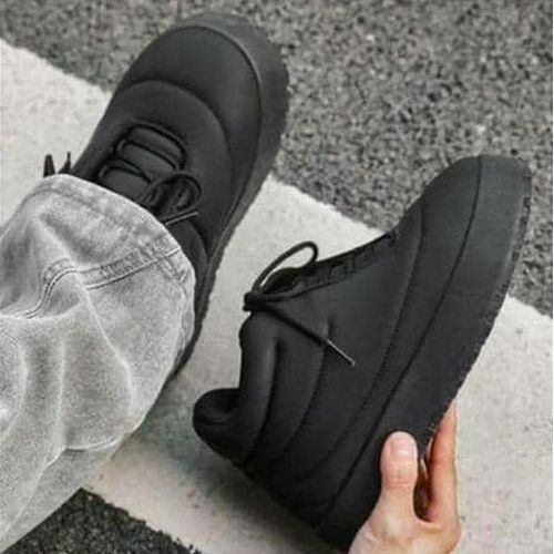 half cut soft Sneakers Lightweight blacksteryui