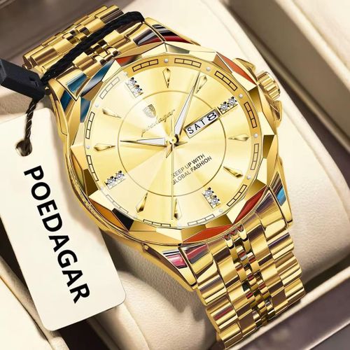 Superior Quality & Highly Exotic Non Fading Unisex Gold Wristwatch (U.S.A)