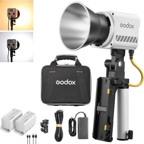 Godox-ML60IIBi 70W LED Video Light, 2800-5600K Bi-Color LED Monolight, CRI/TLCI 97+ App Control 13000Lux Portable Continous Output Lighting